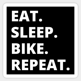 Eat Sleep Bike Repeat Sticker